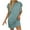 Green, variant on Busydd Womens Dresses Solid Color Short Sleeve Spring Dresses Round Neck Ruffle Summer Dress Casual Ribbed Sun Dress