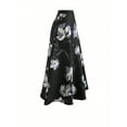 thumbnail image 3 of MORTTIC Elegant Women's Boho Floral Print High-Waisted A-Line Maxi Skirt Flared Long Skirt, S, 3 of 5
