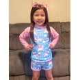 thumbnail image 2 of Aideaone Girls Rash Guard Swimsuit Long Sleeve Bathing Suit 2-Piece Set 3-10 Years, 2 of 6