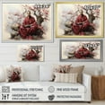 thumbnail image 4 of Designart "Sacred Scriptures Red Beige Wisdom II" Spiritual Canvas Print, 4 of 5