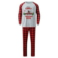 thumbnail image 2 of REORIAFEE Christmas Matching Family Pajamas Set 2 Piece Big and Tall Loungewear Long Sleeve Top Pant Plaid Soft Sleepwear Multicolor S-3XL, 2 of 3
