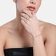thumbnail image 3 of Estele Jewellery Pulsera Para Mujer Chapada En Oro Y Rodio Elegante Pulsera Tipo Brazalete De Tamaño 2:4 Con Cristales Austriacos Blancos Para Mujer-251-2Tnwe Br, 3 of 5
