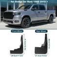thumbnail image 4 of Guardabarros para Camiones Unique Bargains para Dodge para Ram 1500 2019-2025, Guardabarros de Ajuste Directo para Ruedas Delanteras y Traseras, Kit de Protección para Barro para Todas las Climas, 4 of 7