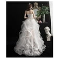 thumbnail image 4 of Short Wedding Dresses Modern Boning Spaghetti Strap A Line Tea Length White Bridal Gown, 4 of 7