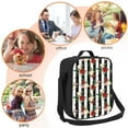thumbnail image 5 of Honeii Rose Flowers Print Insulated Lunch Bag, Reusable Lunch Box for Adult, Leakproof Cooler Bag for Work Office Travel Picnic, 5 of 7