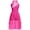 Hot Pink, variant on IBTOM CASTLE Women Lyrical Dance Costumes Lace Flower Embroidery Spliced Tulle Dress Flowy Chiffon Leotard Skirt S Light Purple