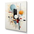 thumbnail image 2 of Designart "Geometric Journey Beige Blue Suprematism II" Abstract Canvas Wall Art, 2 of 5