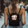 thumbnail image 4 of Eheartsgir Elephant Floral Mini Backpack for Walk Daily, Lightweight Everyday Carry Small Backpack Polyester with Adjustable Shoulder Bag Mini Purse, 4 of 8