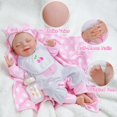 thumbnail image 3 of RSG Lifelike Reborn Baby Dolls - 20-Inch Sweet Smile Real Life Newborn Full Body Cloth Sleeping Baby with Basket & Rabbit Doll for 3+ Year Old Kids, 3 of 6
