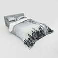 thumbnail image 3 of Ambesonne Black and White Bedding Set 3 Pcs, Liberty, Twin XL, Grey, 3 of 3