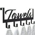 thumbnail image 5 of Aesthetic Bathroom Towel Rack for Wall Mount – Space Saving and Easy to Install Towel Holder Hooks - The Perfect Addition to Your Bathroom Decor, 5 of 9