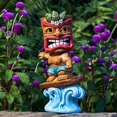 thumbnail image 1 of Figura Solar Yiosax Estatua Tiki 25 cm Impermeable, 1 of 9