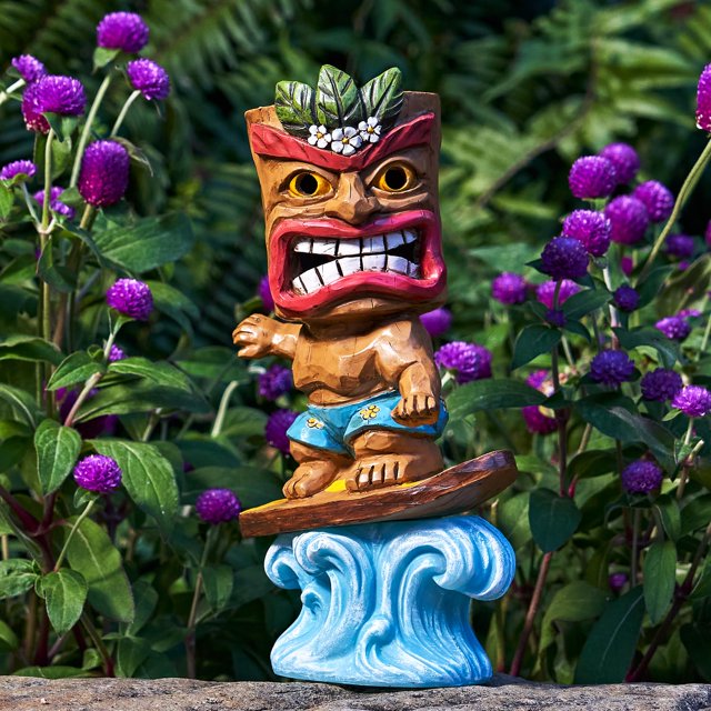 Figura Solar Yiosax Estatua Tiki 25 cm Impermeable
