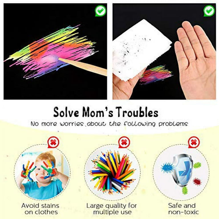 ZMLM Girls Christmas Gift for Art Craft Kit: Rainbow Scratch Paper Magic Art  Note DIY Party