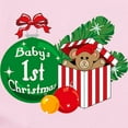 thumbnail image 2 of CafePress - Baby's 1St Christmas Infant Bodysuit - Baby Light Bodysuit, Size Newborn - 24 Months, 2 of 4