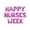 Pink, variant on Letter Balloons - HAPPY NURSES DAY 16" Inch Alphabet Letters Foil Mylar Balloon Nurse Appreciation Party Banner (Purple)