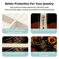 thumbnail image 3 of Thanksgiving Hat Travel Portable Square Jewelry Box Organizer for Rings, Earrings, Necklaces, Bracelets for Girls and Women, 3 of 6