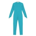 thumbnail image 6 of DPOIS Kids Long Sleeve Gymnastics Ballet Dance Jumpsuit Full Body Unitard Lake Green 8, 6 of 7