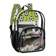 thumbnail image 2 of Ttyddzy Clear Backpack Heavy Duty PVC Transparent Backpack for College Workplace, Football on The Green Field, 2 of 8