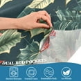 thumbnail image 3 of Yayeee Kitchen Curtains Tier Pair Light Filtering 27"x24" Rod Pocket Short Cafe Window Panel, Retro Christmas Poinsettia, 3 of 7