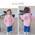 thumbnail image 2 of 2023 New Winter Autumn Sanrioed Anime Kuromi My Melody Fleece Hooded Jacket Lamb Swool Girl Kawaii Cartoon Top Kids Warm Clothes, 2 of 5
