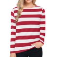 thumbnail image 1 of Women's Casual Long Sleeve Crew Neck Blouse, 1 of 5