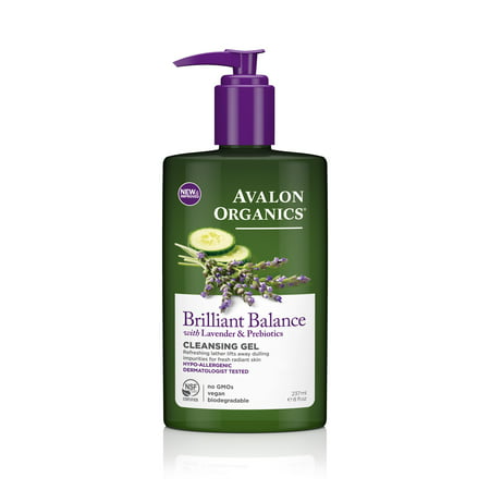 Avalon Organics Cleansing Gel, Lavender, 8 Fl Oz