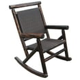 Char-Log TX93900 Rattan Rocker, Char-Log Finish, 36