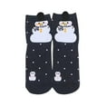 thumbnail image 2 of Aloohaidyvio Women's Christmas Socks Cartoon Socks New Year Socks Cute Santa Print Christmas Socks, 2 of 3