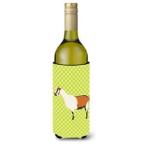 Carolines Treasures BB7706LITERK Alpine Goat Green Wine Bottle Beverge Insulator Hugger