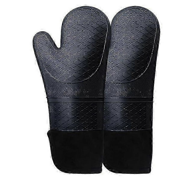 Heat-resistant Thickened Microwave Oven Gloves, Heat-resistant, Non-slip And Anti-scald Silicone Gloves.