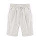 thumbnail image 1 of Bermudas rizadas hasta la rodilla con cordón elástico en la cintura para mujer, pantalones cortos sexys de playa para verano, pantalones cortos lisos con bolsillos para vacaciones para mujer 3XL, 1 of 2