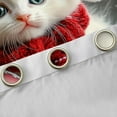 thumbnail image 4 of Manfei Kawaii Cat Lover Blackout Curtains Set of 2 (52x84 Each) for Teen, Red Christmas Ball Window Curtains, Cute 3D Animal Curtains and Drapes, Curtains and Drapes Bedroom Decor, 4 of 6
