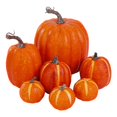 thumbnail image 1 of 7x Assorted Artificial Pumpkins Fall Foam Crafts Halloween Home Decors Party yellow, 1 of 8