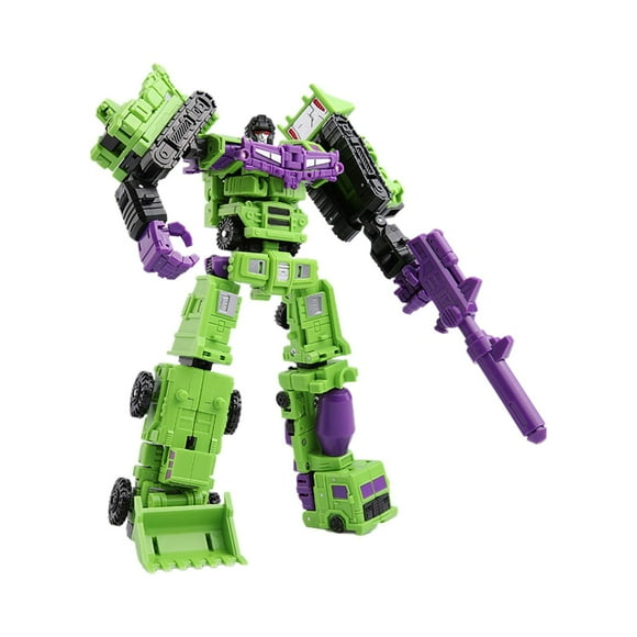 Deformation Toys 6 In 1 Mini Combiner Action Figure Robot Toys War for Cybertron Figure Gift Set Figure Car Truck Model Gifts for Kids Boys
