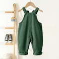 thumbnail image 6 of Byoo Infant Boys Corduroy Overalls Solid Color Pocket Baby Soft Jumpsuit Trousers Children Casual Cozy Romper Pants, 6 of 7