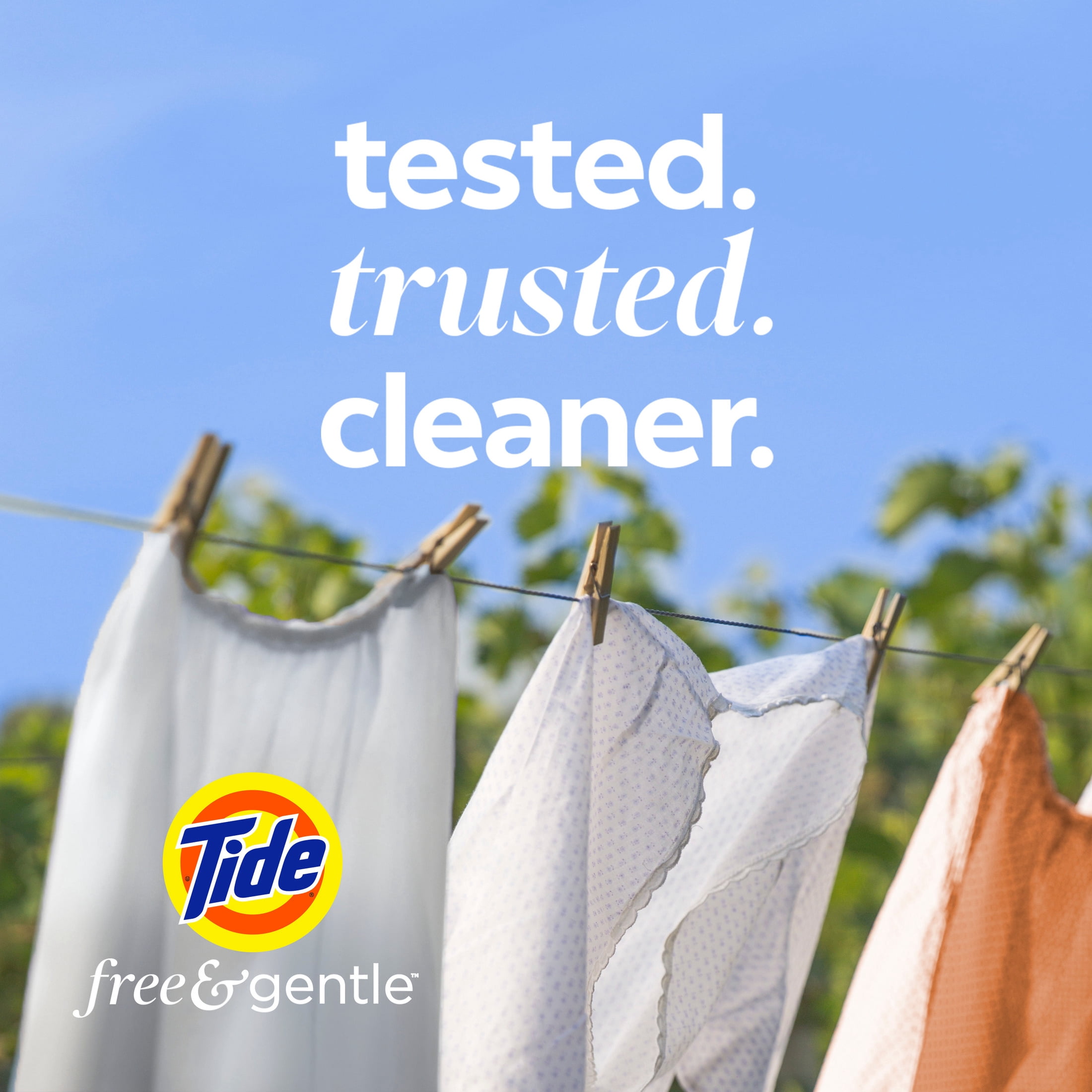 (6 pack) Tide PODS Laundry Detergent Soap Pacs, Free and Gentle, Hypoallergenic, Unscented, 14 Count