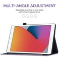 thumbnail image 3 of Allytech Flip Case for iPad Pro 10.5 Inch 2017 and iPad Air 3 (10.5 Inch 2019, 3rd Gen), Lovely Pattern Slim PU Leather Wallet Auto Sleep Wake Shockproof Cover with Stylus Holder Card Slots, Purple, 3 of 8