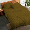 thumbnail image 2 of Luxury Hotel Bed Sheets and Pillowcase Set 800 Thread Count 100% Cotton, 15" Inch Deep Pocket Premium Hotel Quality Smooth & Soft Bedding Sheet Set, Queen XL Size - Taupe Stripe, 2 of 5