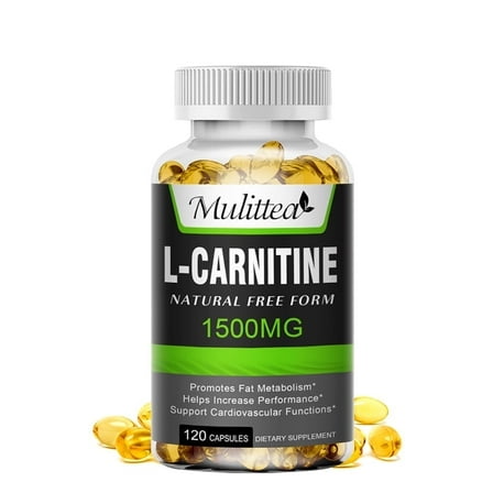 L-Carnitine 1,500 mg High Potency Supports Energy Production, Sports Nutrition, Supports Memory Focus - 120 Veggie Capsules
