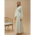 thumbnail image 6 of Textured Sweater & Flared Skirt Knit Co-Ord Set, 6 of 6