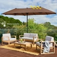 thumbnail image 6 of Autlaycil 13 FT Patio Umbrella with Sun Protection & Easy Crank for Deck Pool Patio, Coffee, 6 of 7