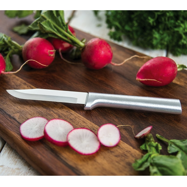 Rada Cutlery Regular Paring Knives, Serrated, Black Handle - Azure Standard