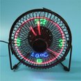 thumbnail image 2 of Ventilador De Reloj Led Usb Mini Ventilador De Escritorio Portátil Con Visualización En Tiempo Real Ventilador De Mesa Personal Mini Ventilador De Refrigeración Durable De Metal Bajo Nivel 4 Pulgadas Cateissary HA022485-00, 2 of 6