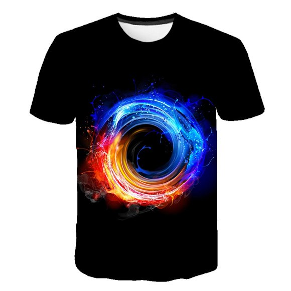 T-shirts flamme pour Enfants vêtements garçons filles été dessin animé décontracté à manches courtes T-shirts vêtements Enfants hauts à la mode T-shirts Costumes