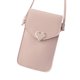 thumbnail image 2 of Bolso bandolera de cuero para mujer con pantalla táctil (rosa claro) Tmvgtek Para estrenar, 2 of 8