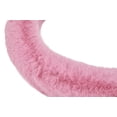 thumbnail image 4 of Emerald Universal 14.6"-15.4" Plush Steering Wheel Cover, Soft Faux Fur - Pink, 4 of 7
