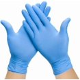 thumbnail image 4 of Mira Pak Blue Nitrile Disposable Gloves 4 Mil Food-Safe, Latex & Powder Free, Textured Fingertips Gloves, 4 of 8