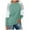 Light Green, variant on SNKSDGM Fitted Long Sleeve Tops for Women Set Long Sleeve Shirts for Women Women's Loose Crew Neck Striped Splicing Fashion Casual Long Sleeve T Shirt L