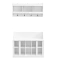 thumbnail image 6 of White Veneer - Hanging Hook and Shelf Storage - Living Space - Meet Various Storage Needs, 6 of 6